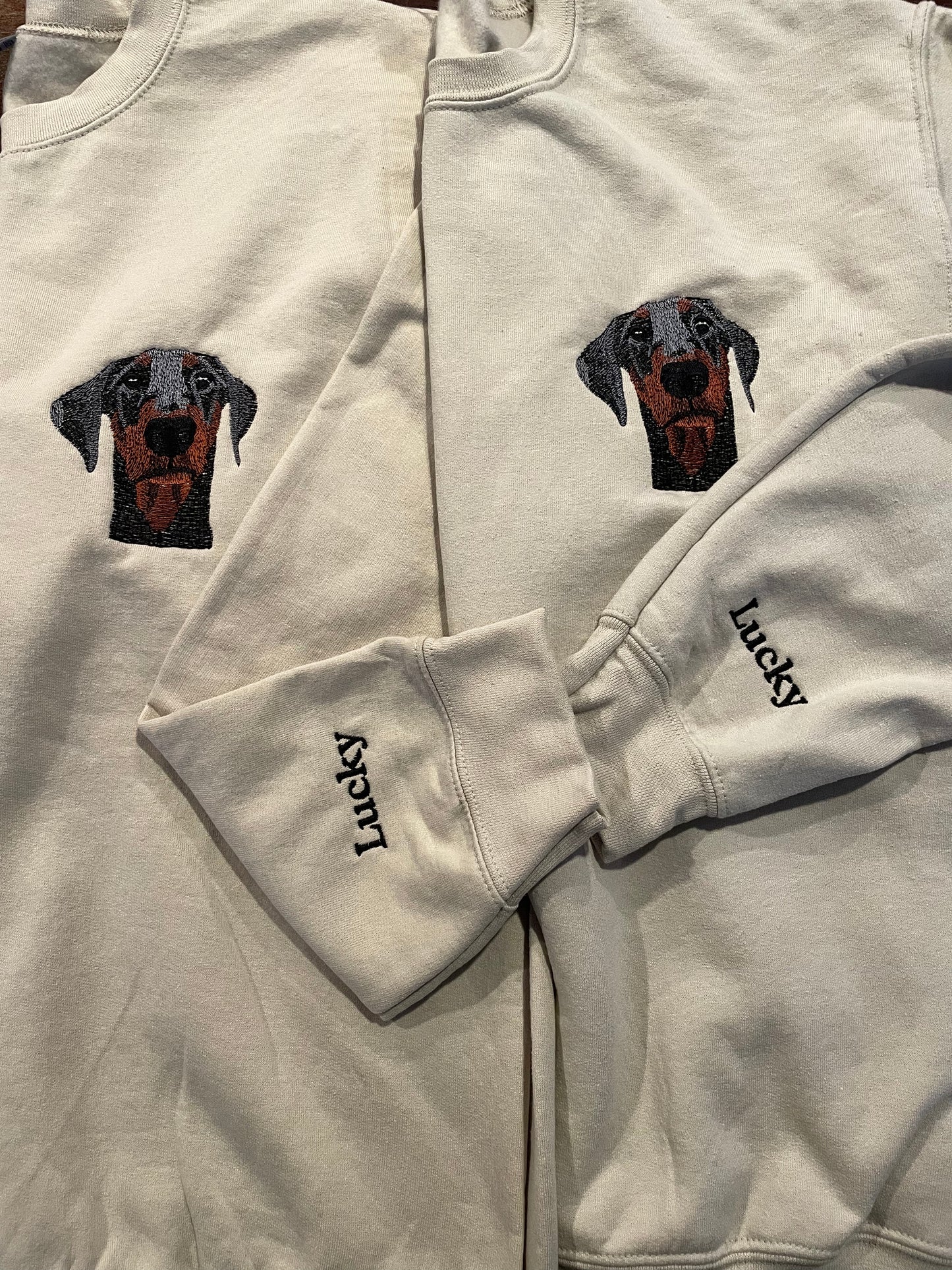 Custom dog Embroidered Sweatshirt